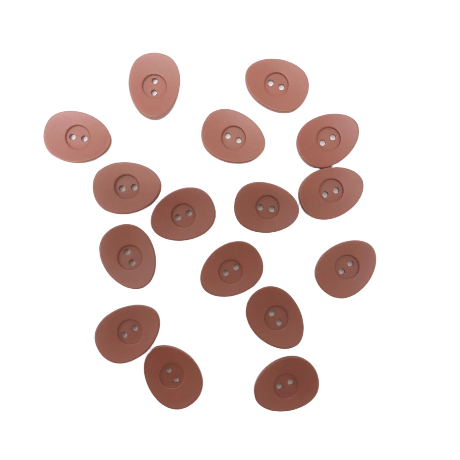 Brown Oval Button
