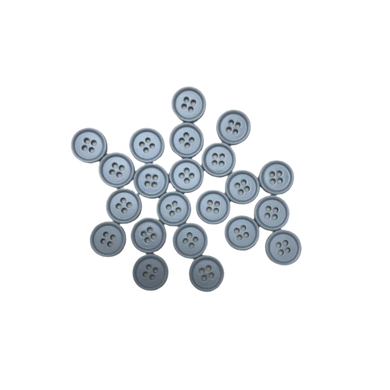 Gray Round Button - 1.5