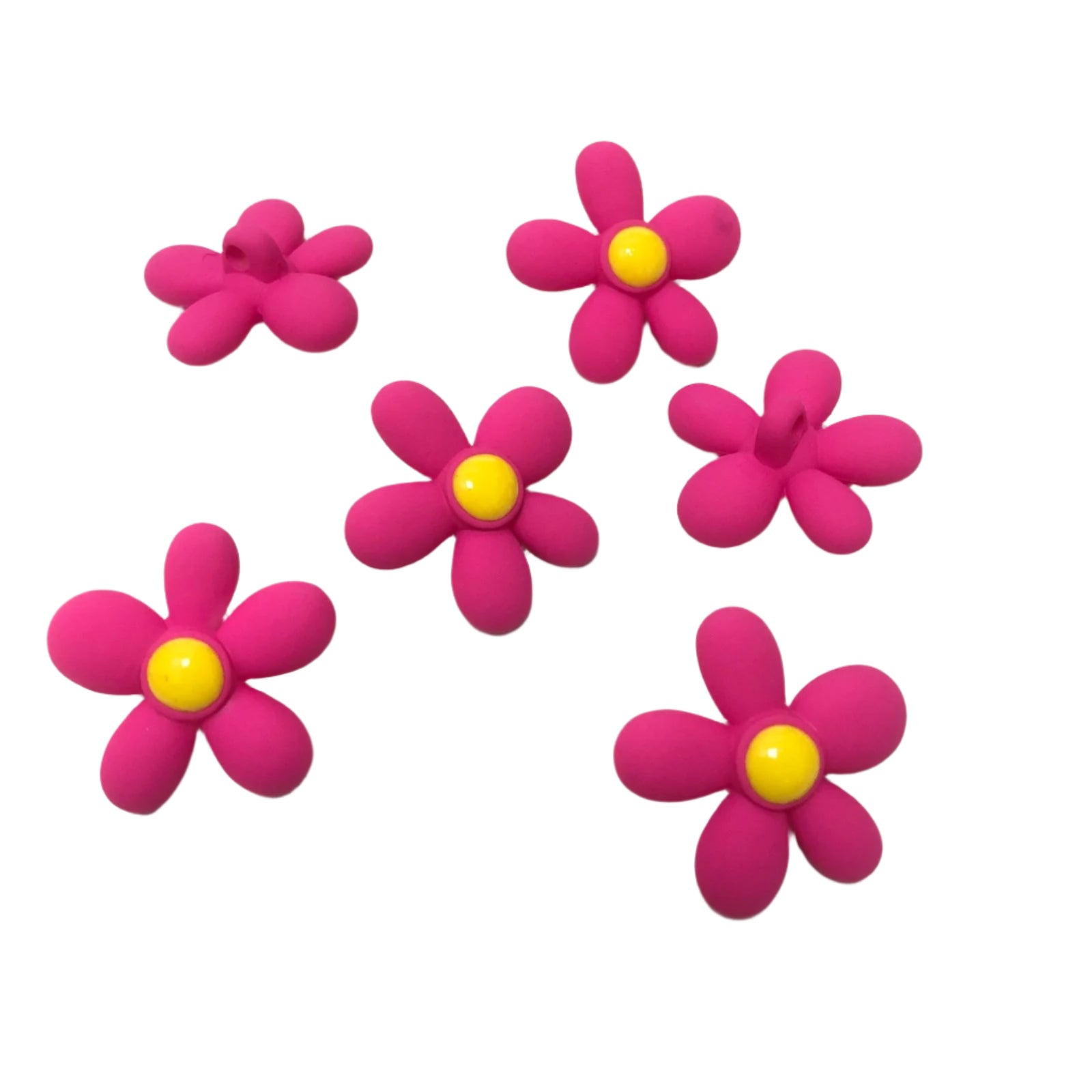 Daisy Hot Pink Button