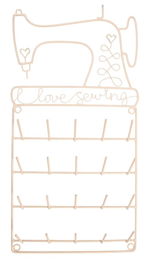 Sewing Spool Holder for 20 Cotton Threads Cream
