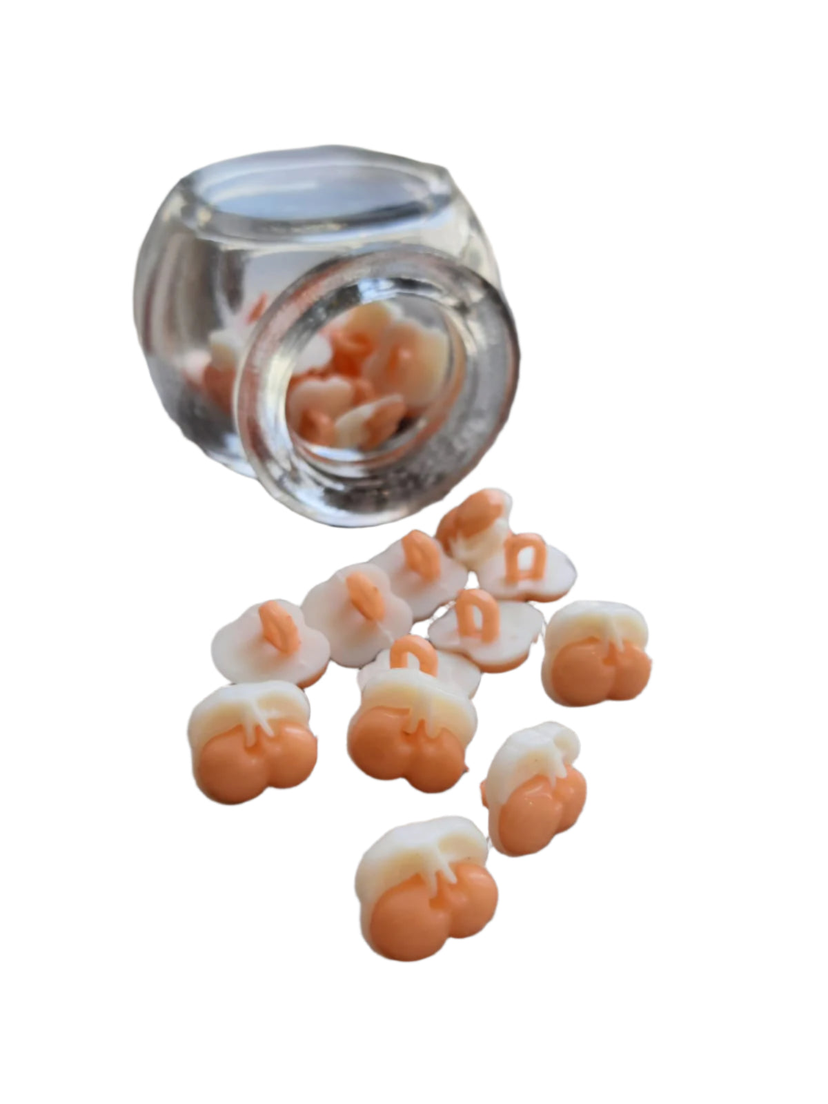 Shank Button - Cherry Peach