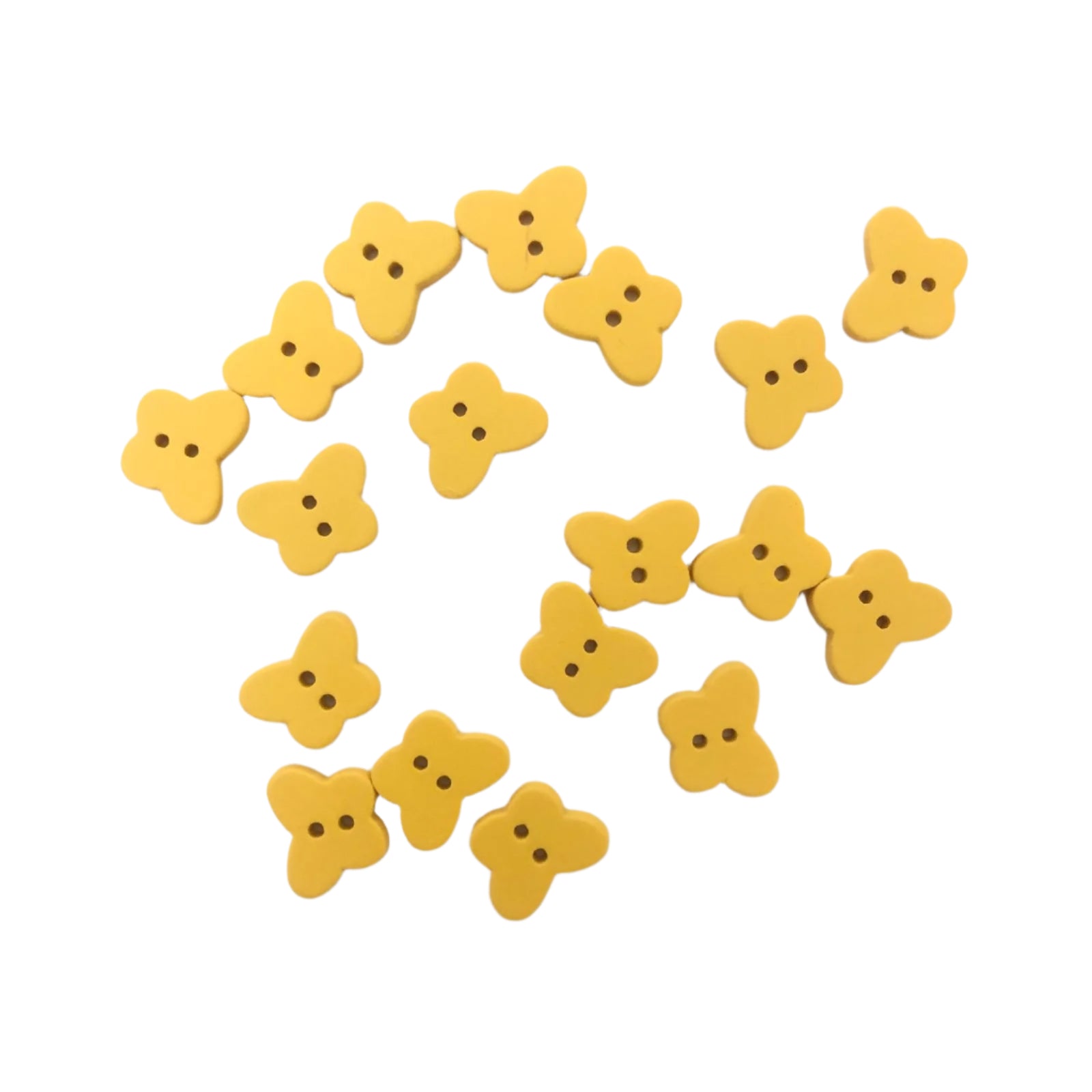 Yellow Butterfly Button