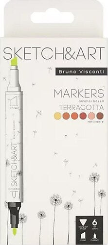 Sketch & Art - 6 pcs Terracotta