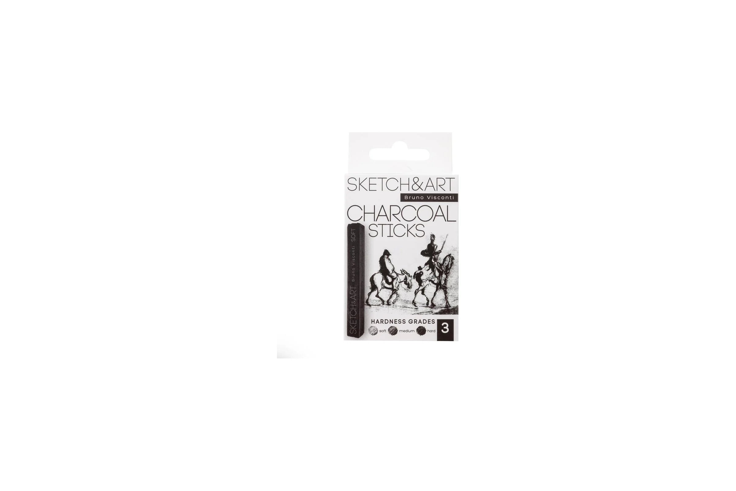 Sketch & Art - 3 pcs Charcoal Sticks