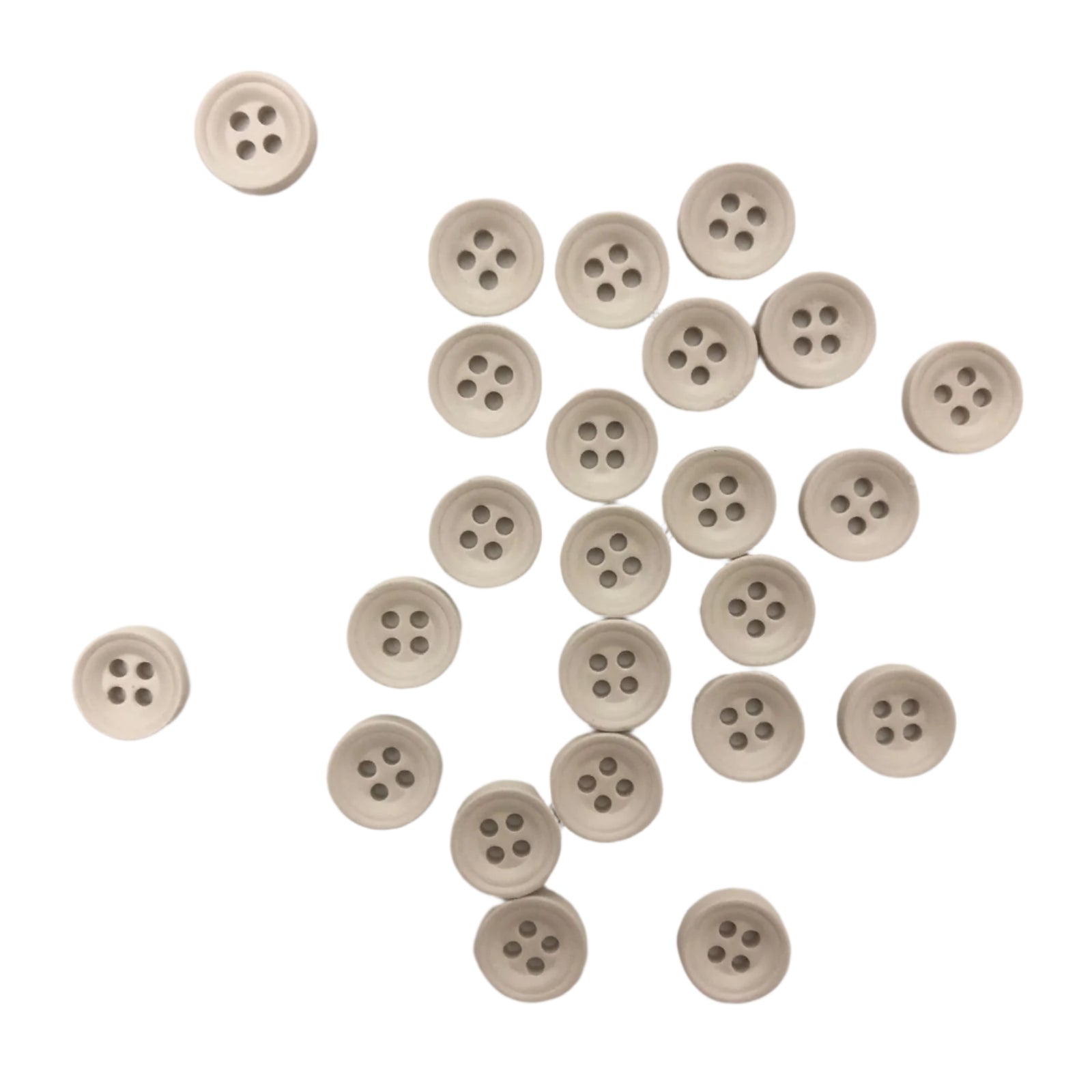 Round Beige Button