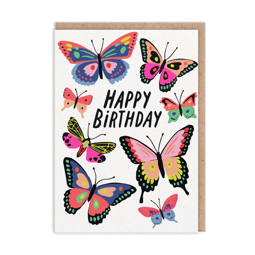 Butterflies - Birthday Card