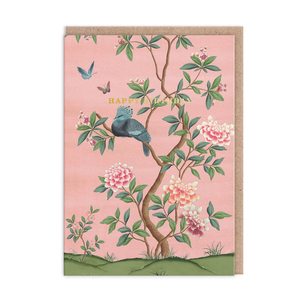 Faraway Tree Pink - Birthday Card