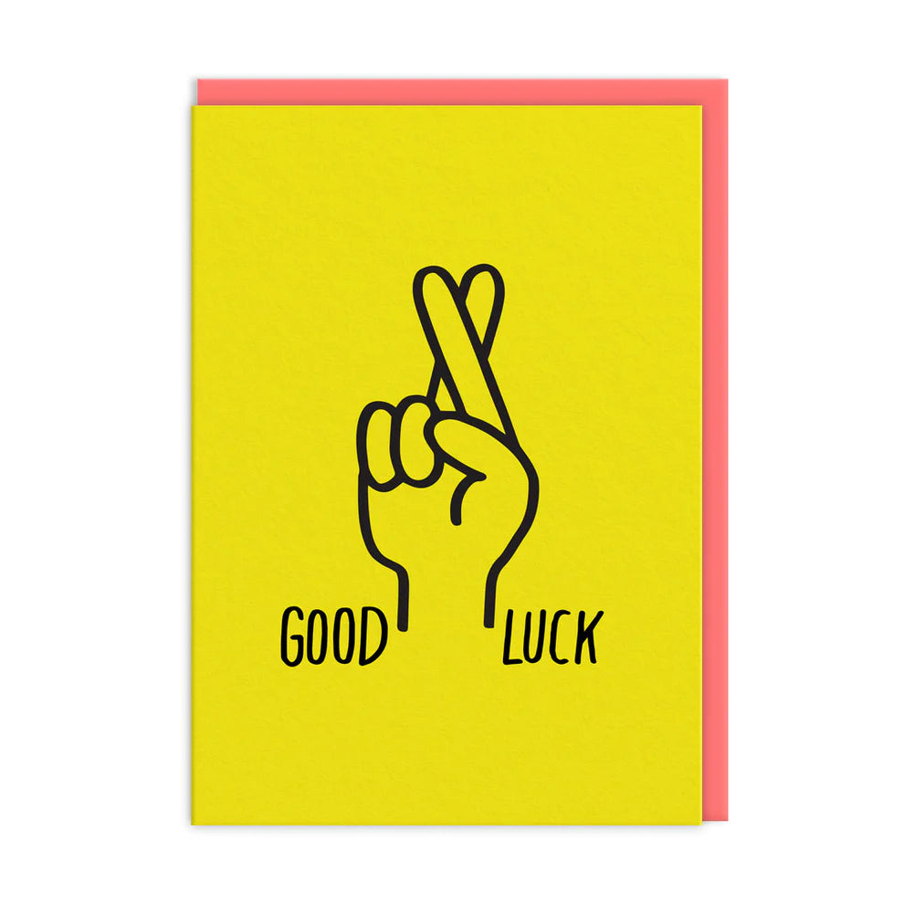 Fingers Crossed - Good Luck Card