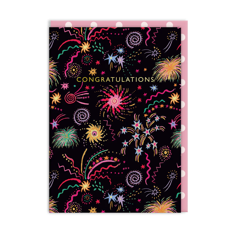 Fireworks - Congratulations Card