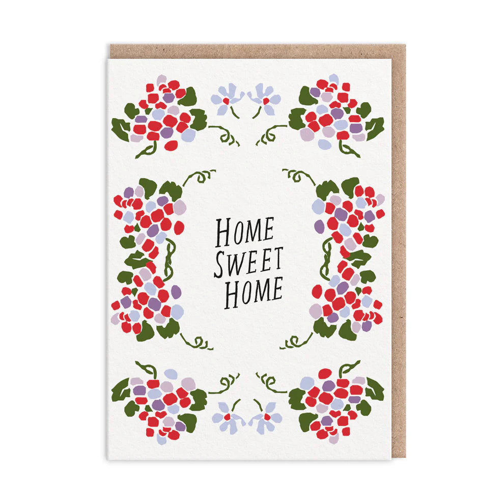 Floral Home Sweet Home - New Home Card