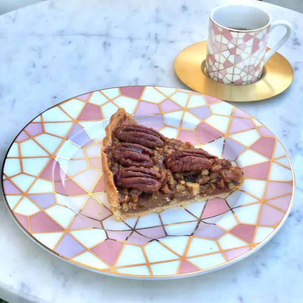 Geo pink - Desset plate
