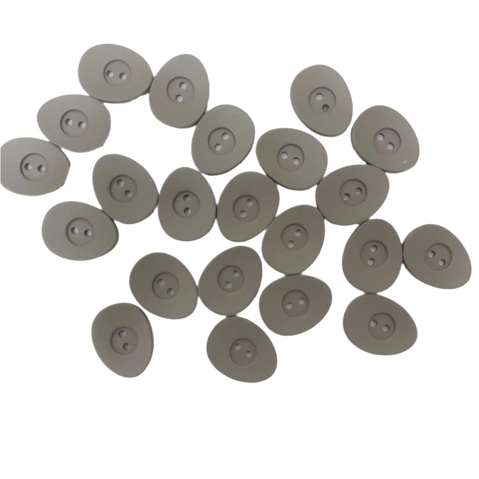 Gray Oval Button