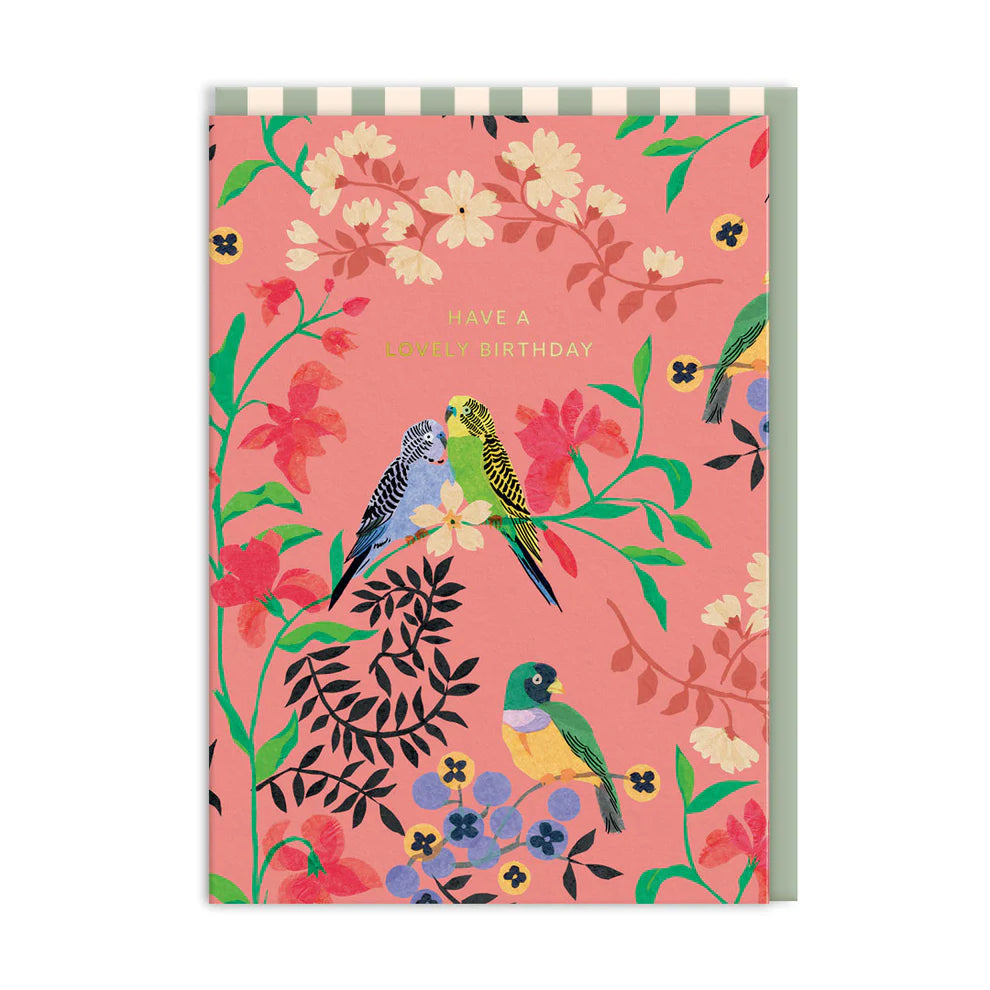 Have a Lovely Birthday Summer Birds - Greeting Card