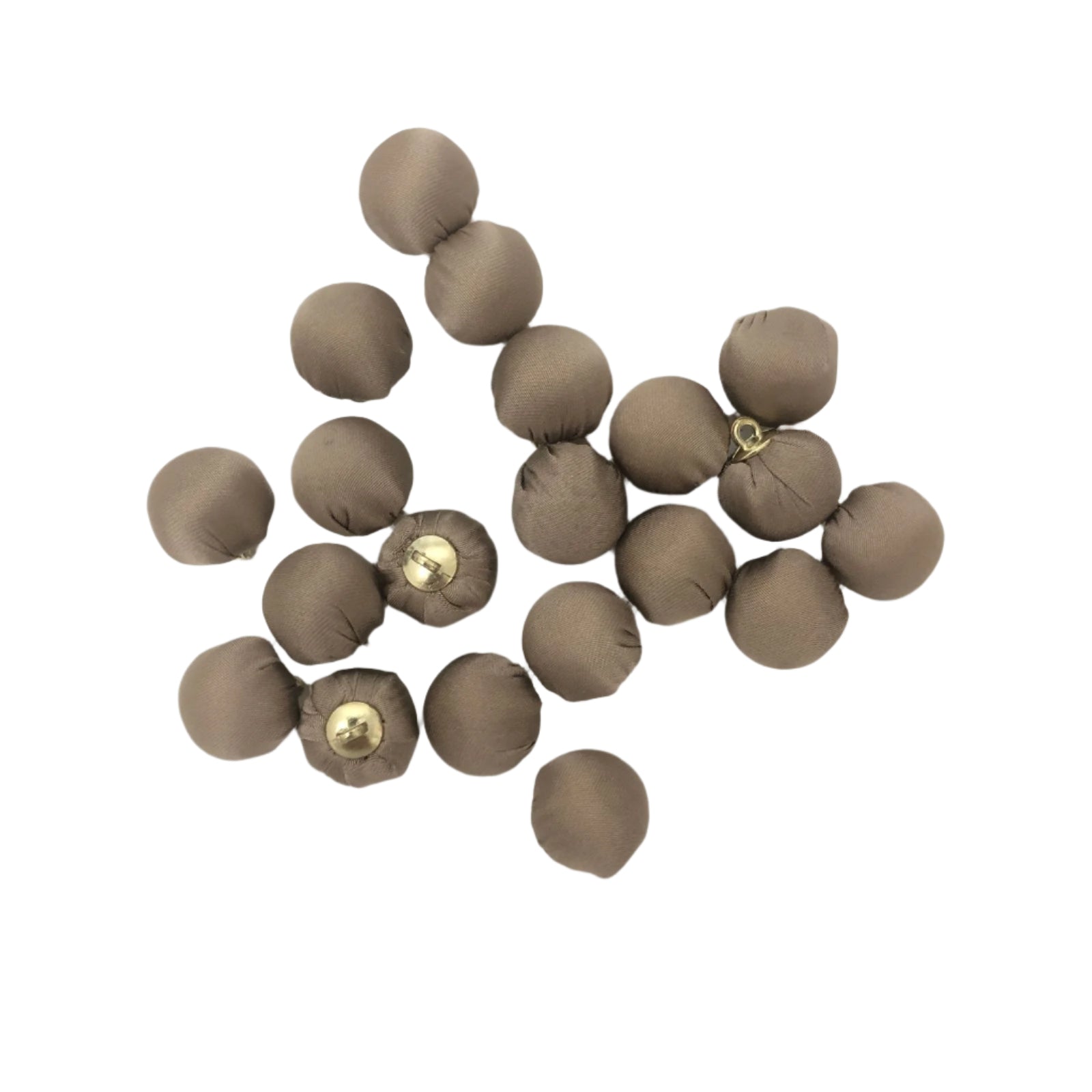 Light Brown Fabric Button