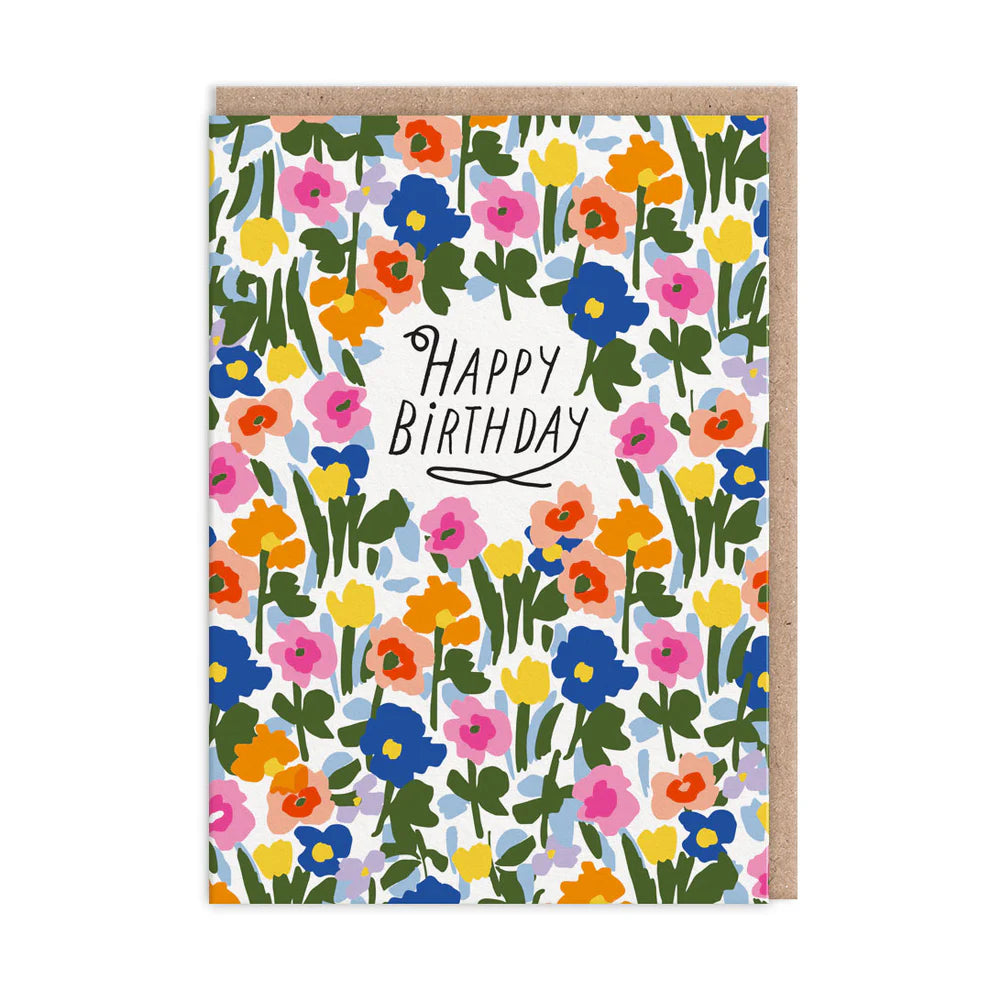 Meadow Flowers - Birthday Card