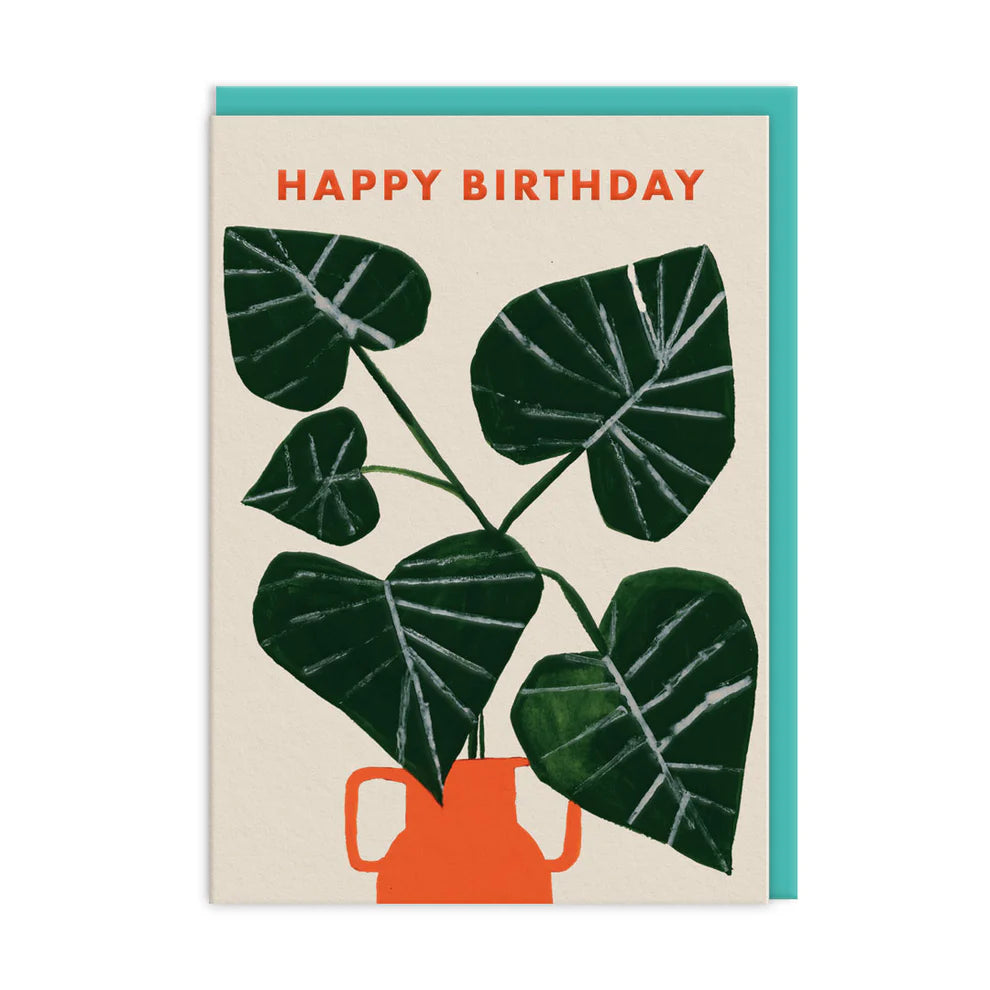 Monsterra Vase - Birthday Card