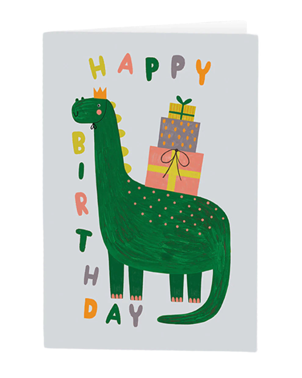 Personalised Cute Dinosaur - Happy Birthday Card