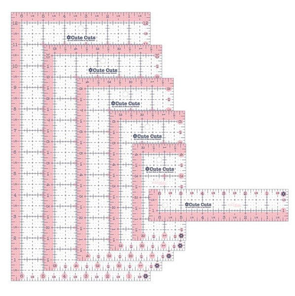 Rectangular ruler pack
