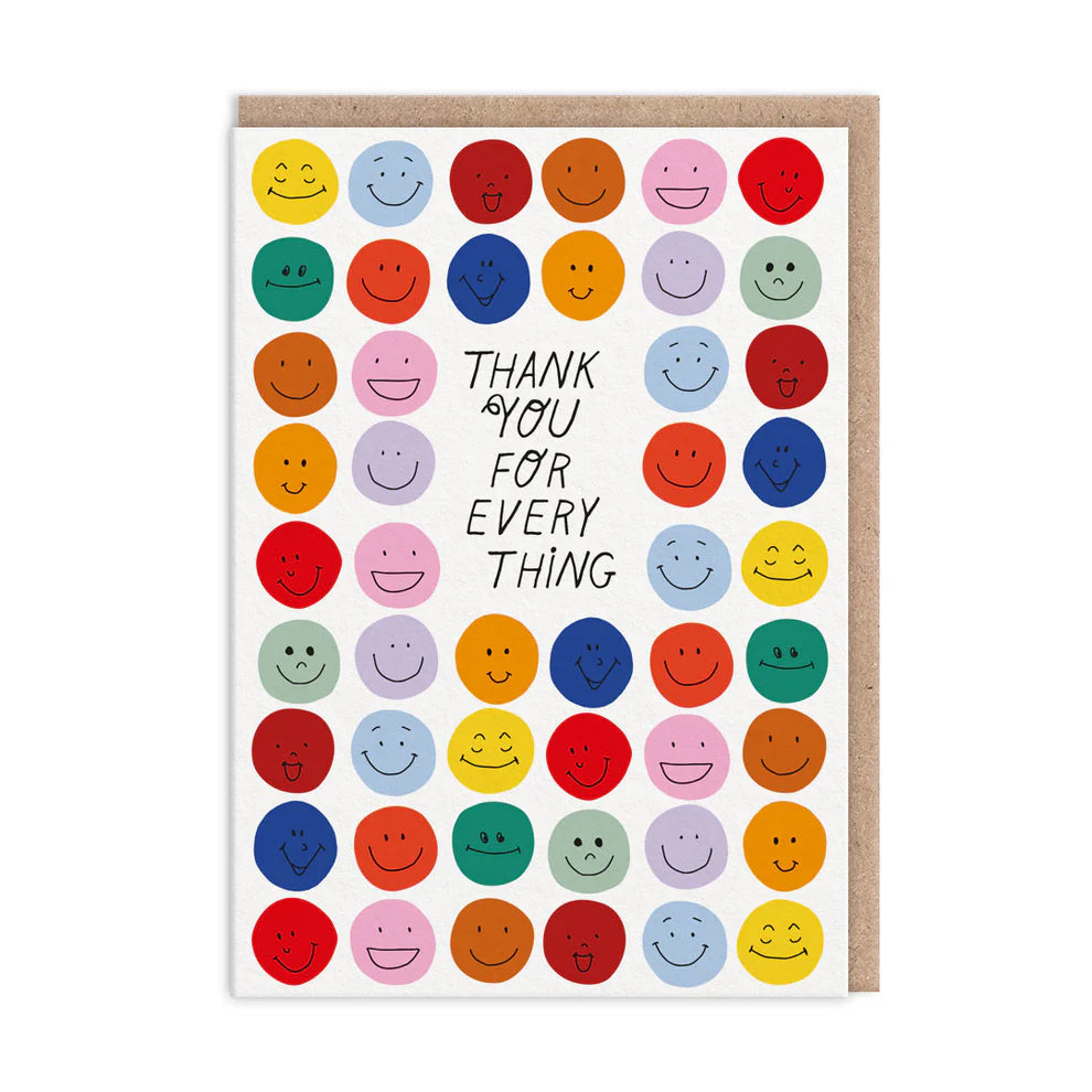 Smileys - Thank You Card