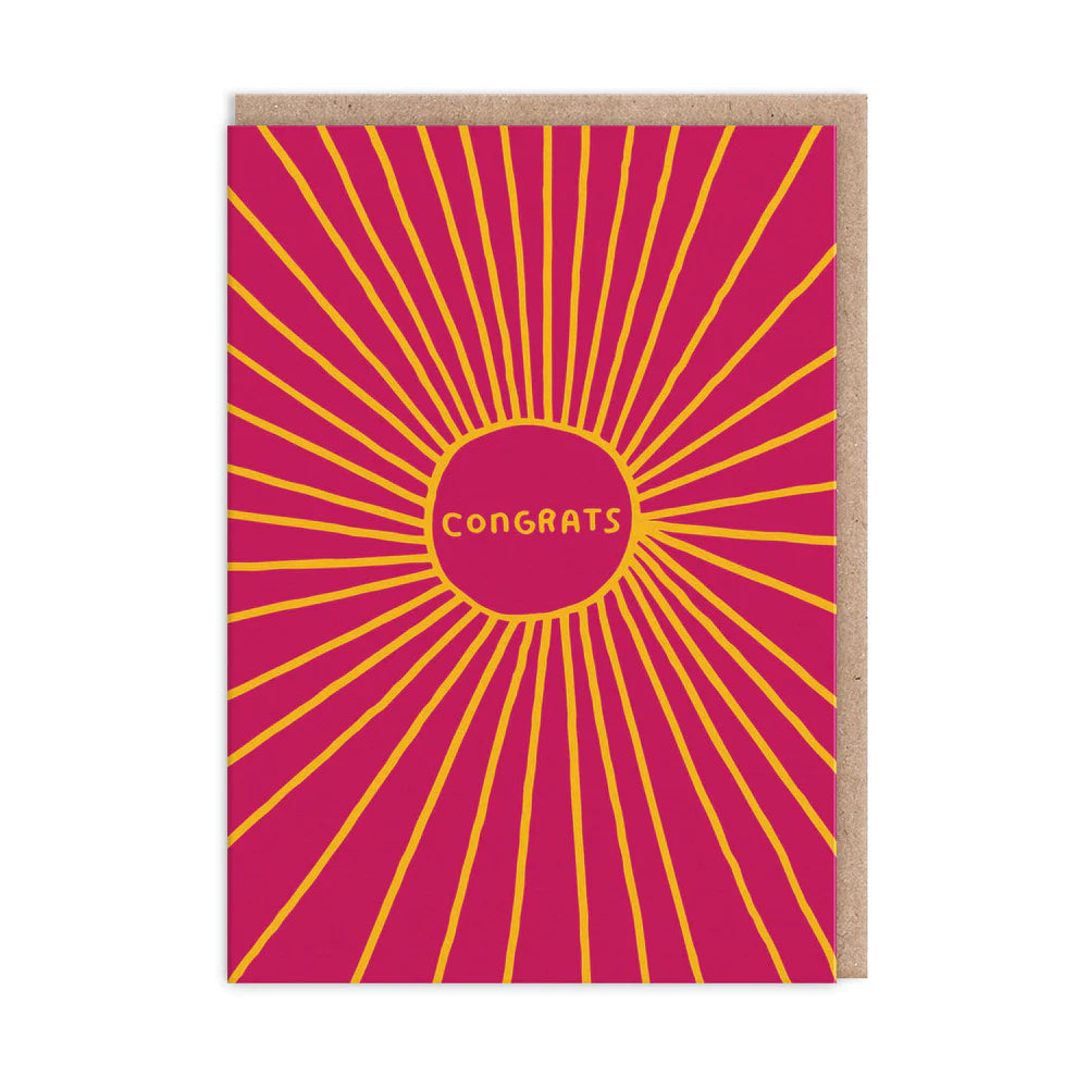 Sunburst - Congratulations Card