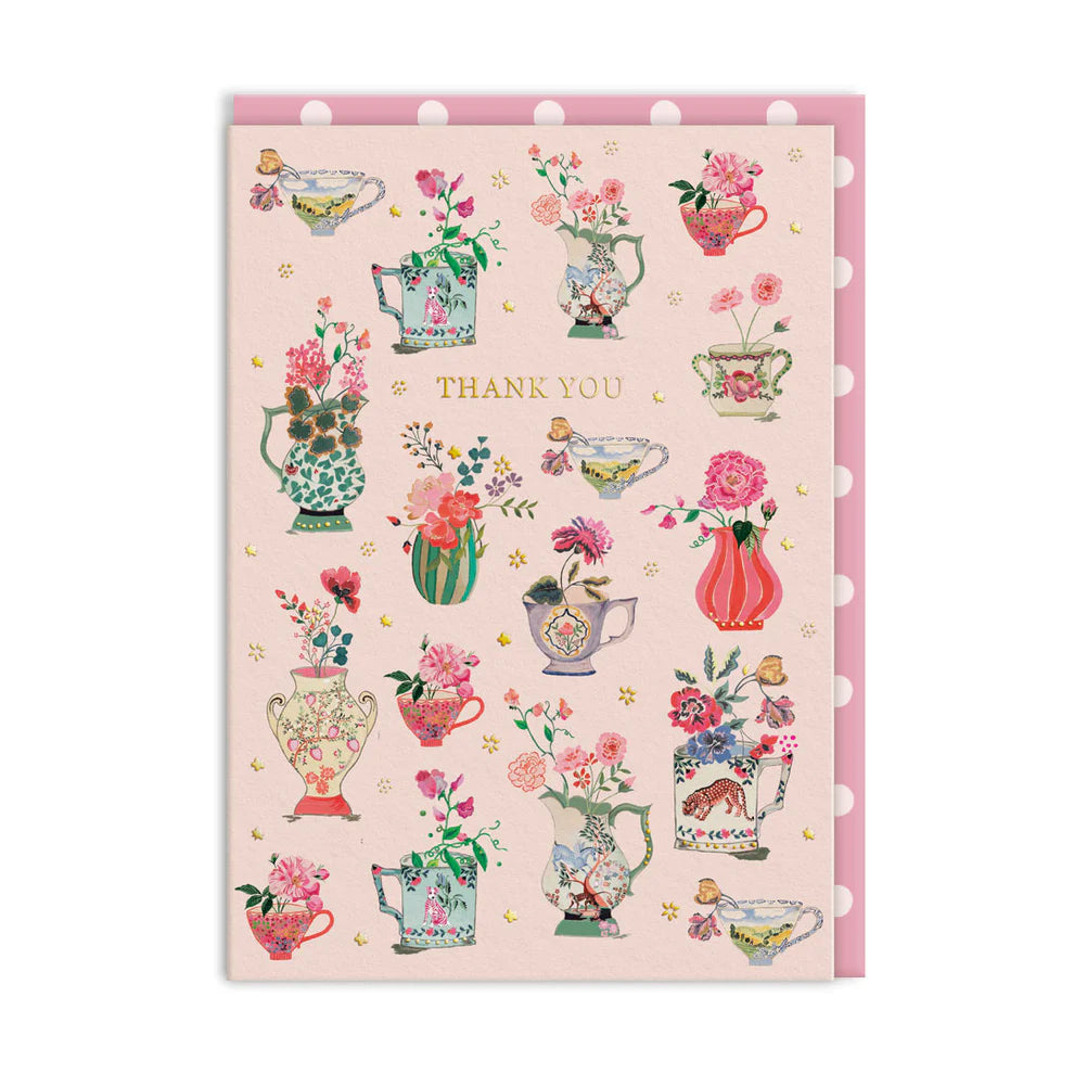 Vases Greeting - Thank you Card