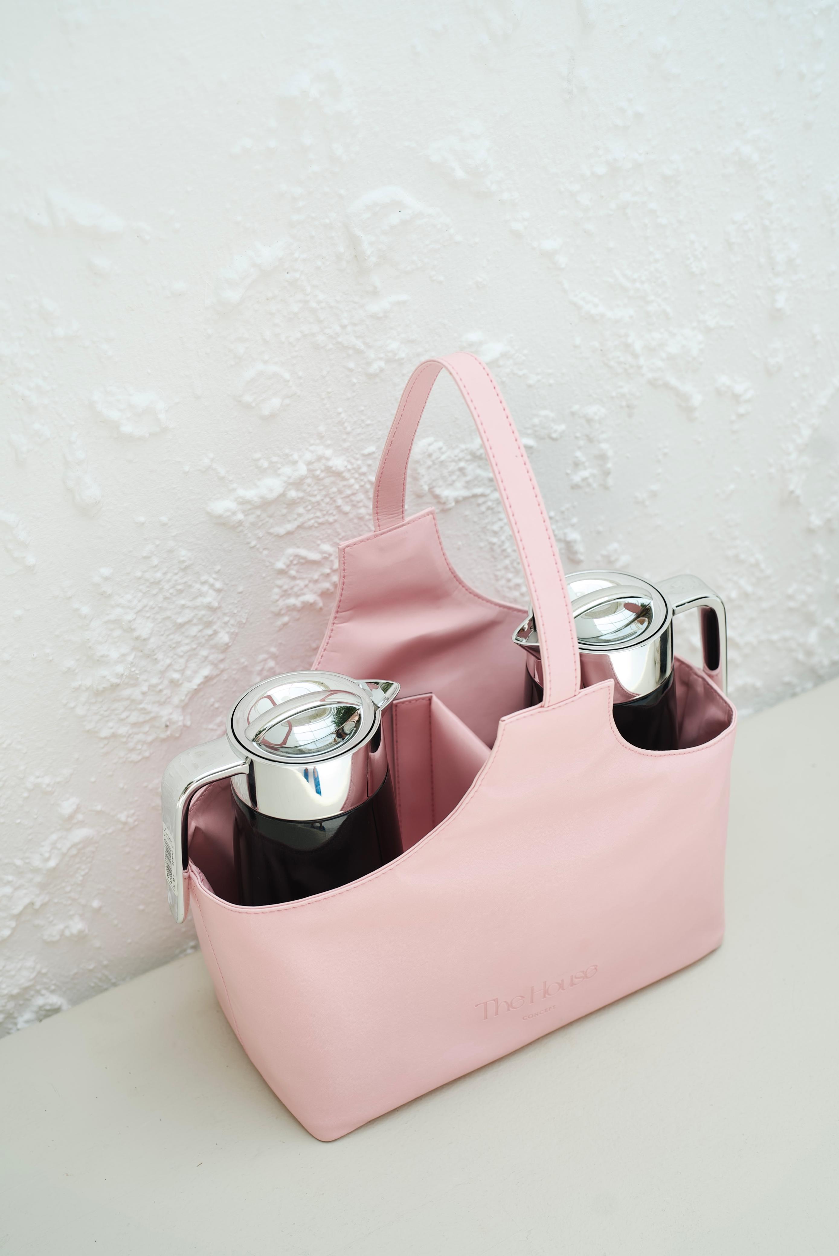 Large Leather Dallah Totebag - 2 dallah Set
