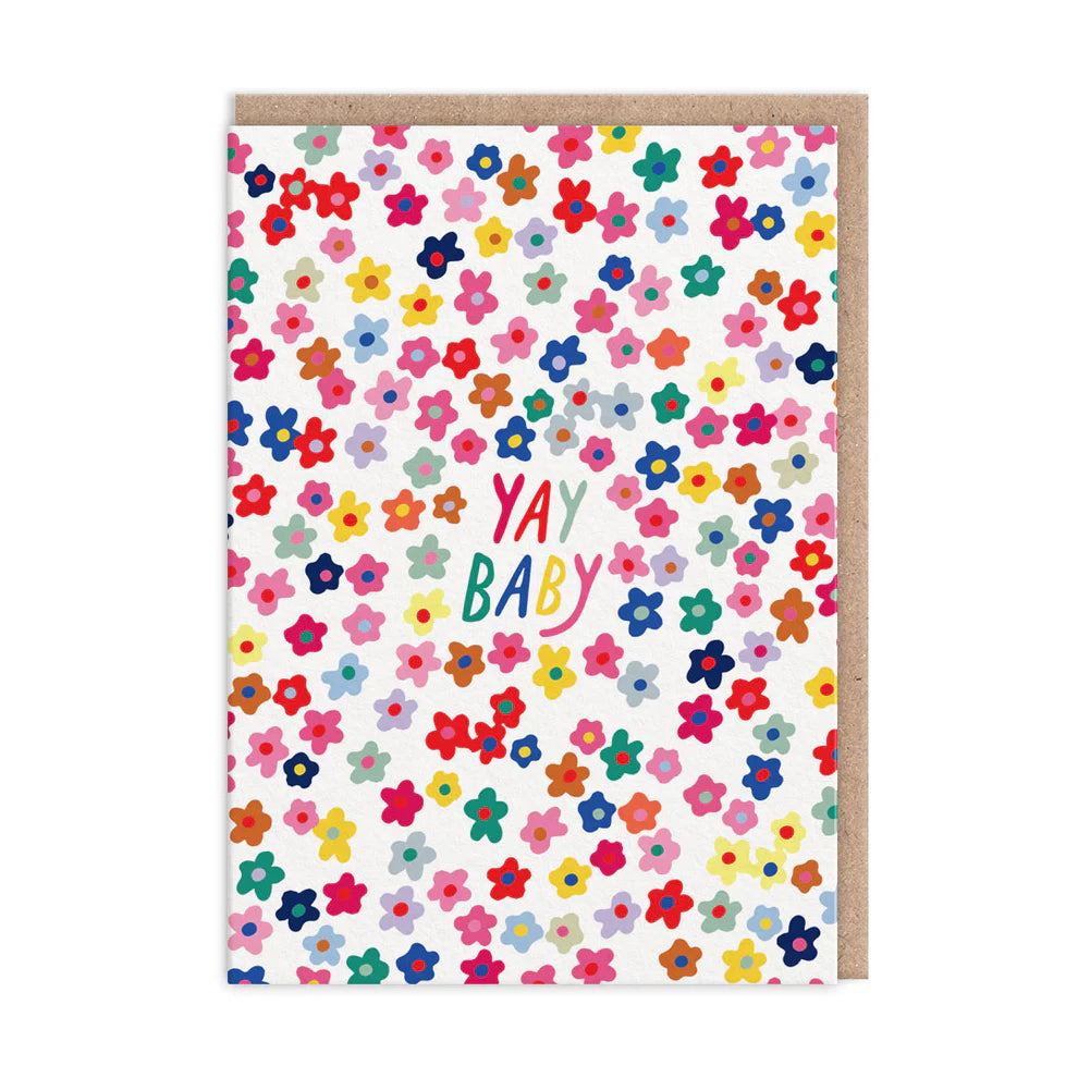 Yay Baby Flowers - New Baby Card