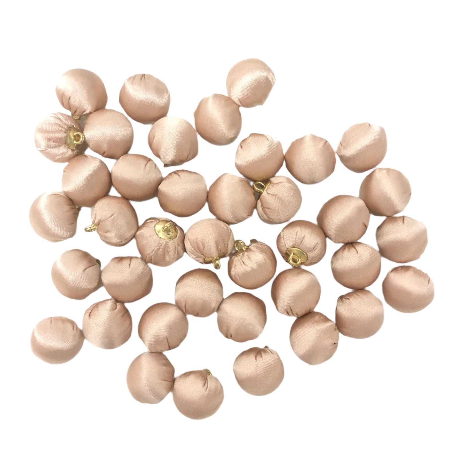 Beige Fabric Button