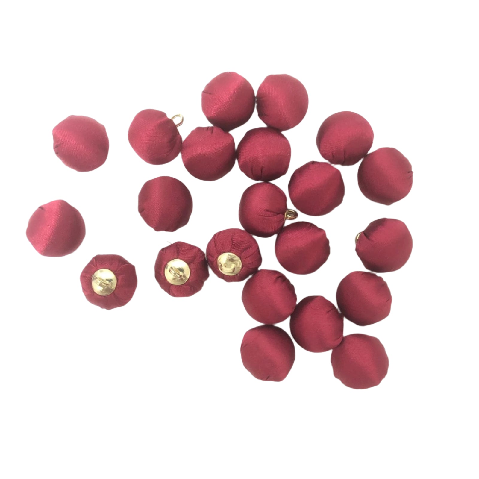Red Fabric Button
