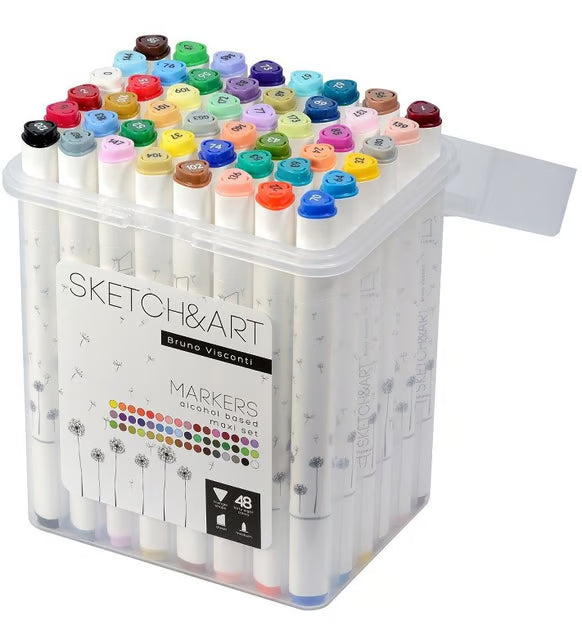 Sketch & Art - 48 pcs Markers