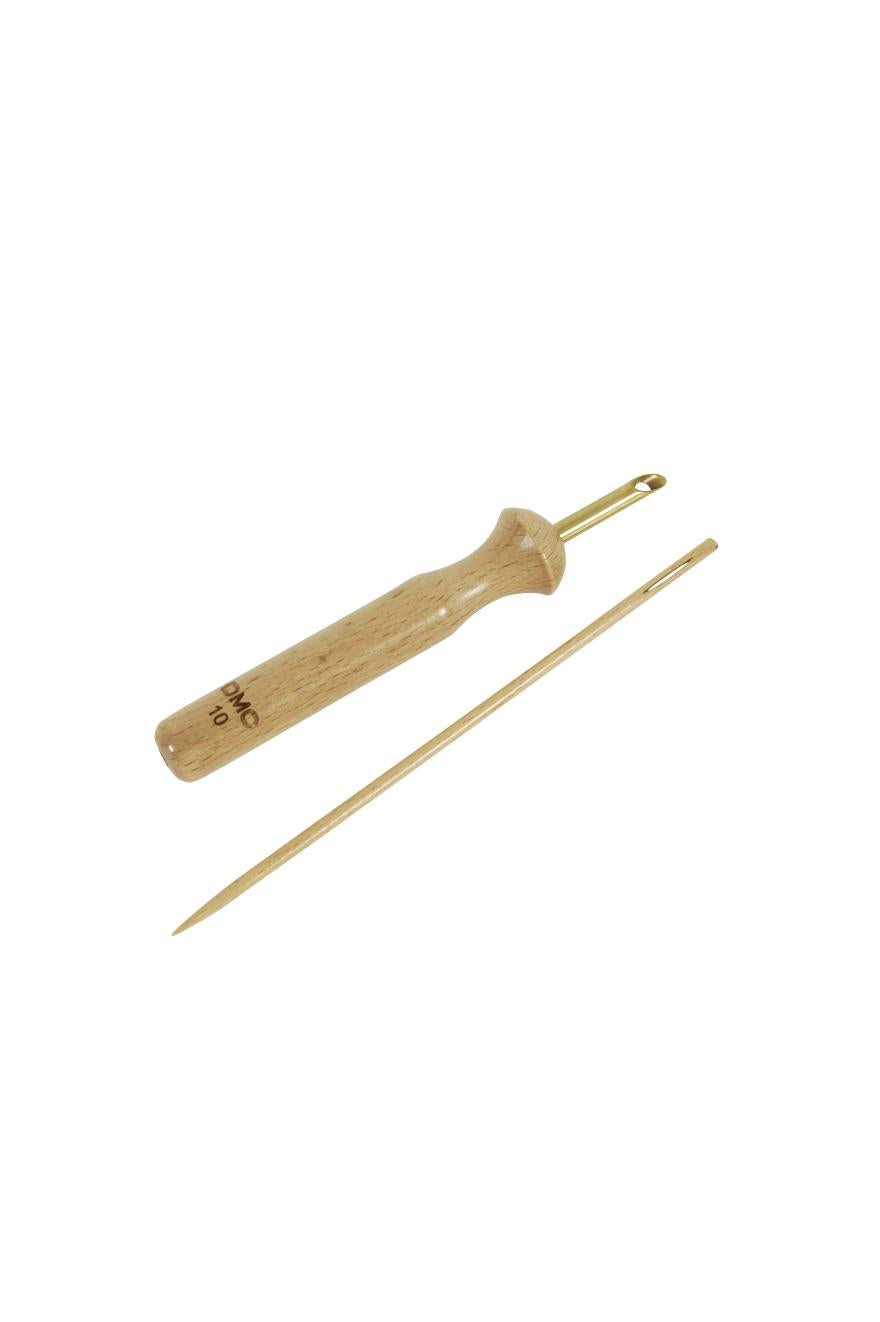 Wooden punch needle tool