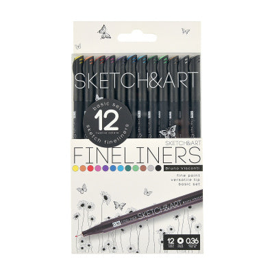 Sketch & Art - 12 pcs Fineliners